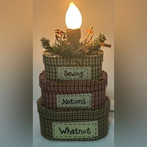 DECORATIVE SEWING BOX LIGHT